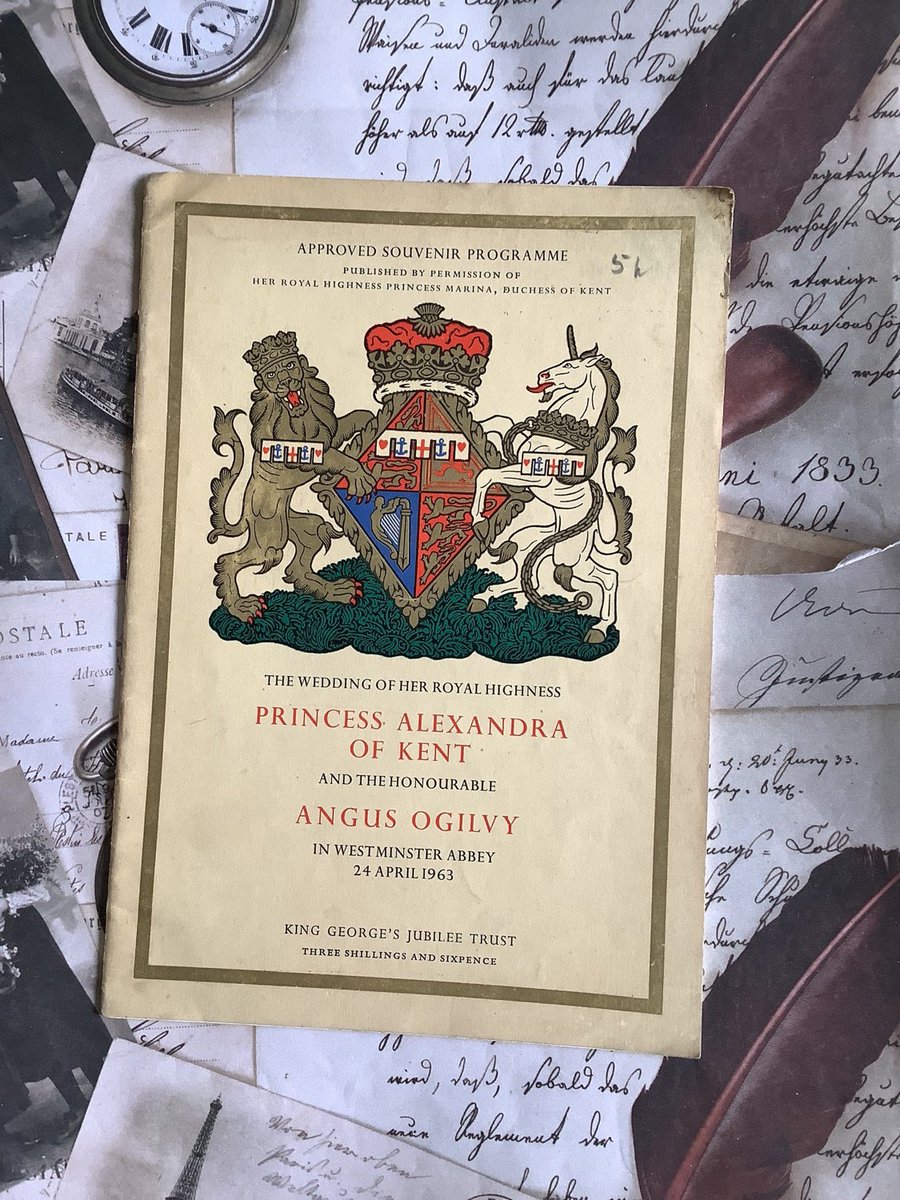 WatsonsVintage's tweet photo. NEW LISTING This #RoyalWedding #SouvenirProgramme is available in my #etsy shop: RARE #Vintage #1963 Princess Alexandra of Kent & Angus Ogilvy Approved Souvenir Wedding Programme 24 April 1963 #RoyalFamilyCollectable https://t.co/0JoYF9nV9p #PrincessAlexandra #AngusOgilvy https://t.co/jZJOu8JhTv
