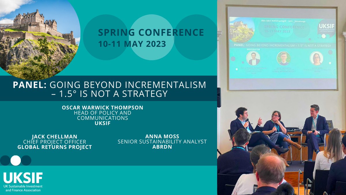 The last panel of this year's Spring Conference and we're talking with <a href="/jackchellman/">Jack Chellman</a> and Anna Moss about climate action &amp; achieving transformational change before 1.5°C.

#UKSIFSpring23