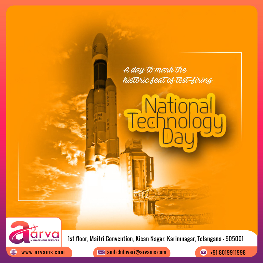 ArvaManagement's tweet photo. National Technology Day https://t.co/FzAUSUd9BJ