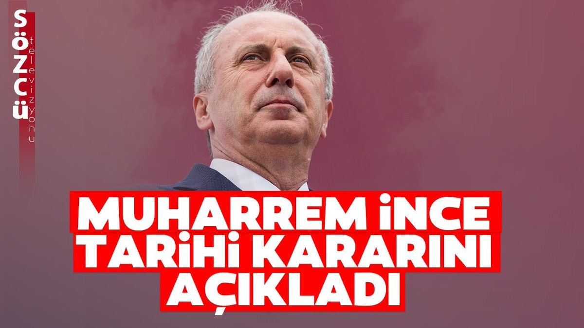 #SONDAKİKA | Muharrem İnce, Cumhurbaşkanlığı seçimlerinden çekildi.