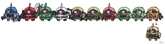 Daily zaku Topp's zaku (08th MS Team)