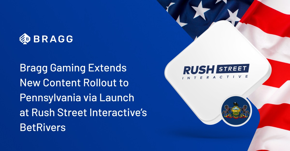 GI Studio Showcase: .@Bragg_Gaming extends new content rollout to Pennsylvania via launch at Rush Street Interactive’s .
