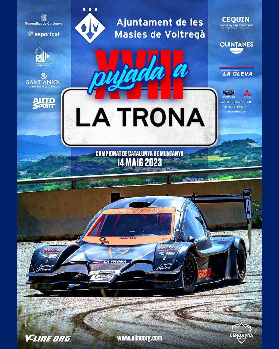FCAutomobilisme's tweet photo. 🏷️ MUNTANYA
🎯 XVIII PUJADA A LA TRONA
ℹ️ Informació
🌐 https://t.co/UI431JgdIQ

#FCAutomobilisme #motorsport #automobilisme #curses #informacio #capdesetmana #quefaig #muntanya #pujada #latrona #velocitat #regularitat #turismes #cm https://t.co/yBqrUpWpTU