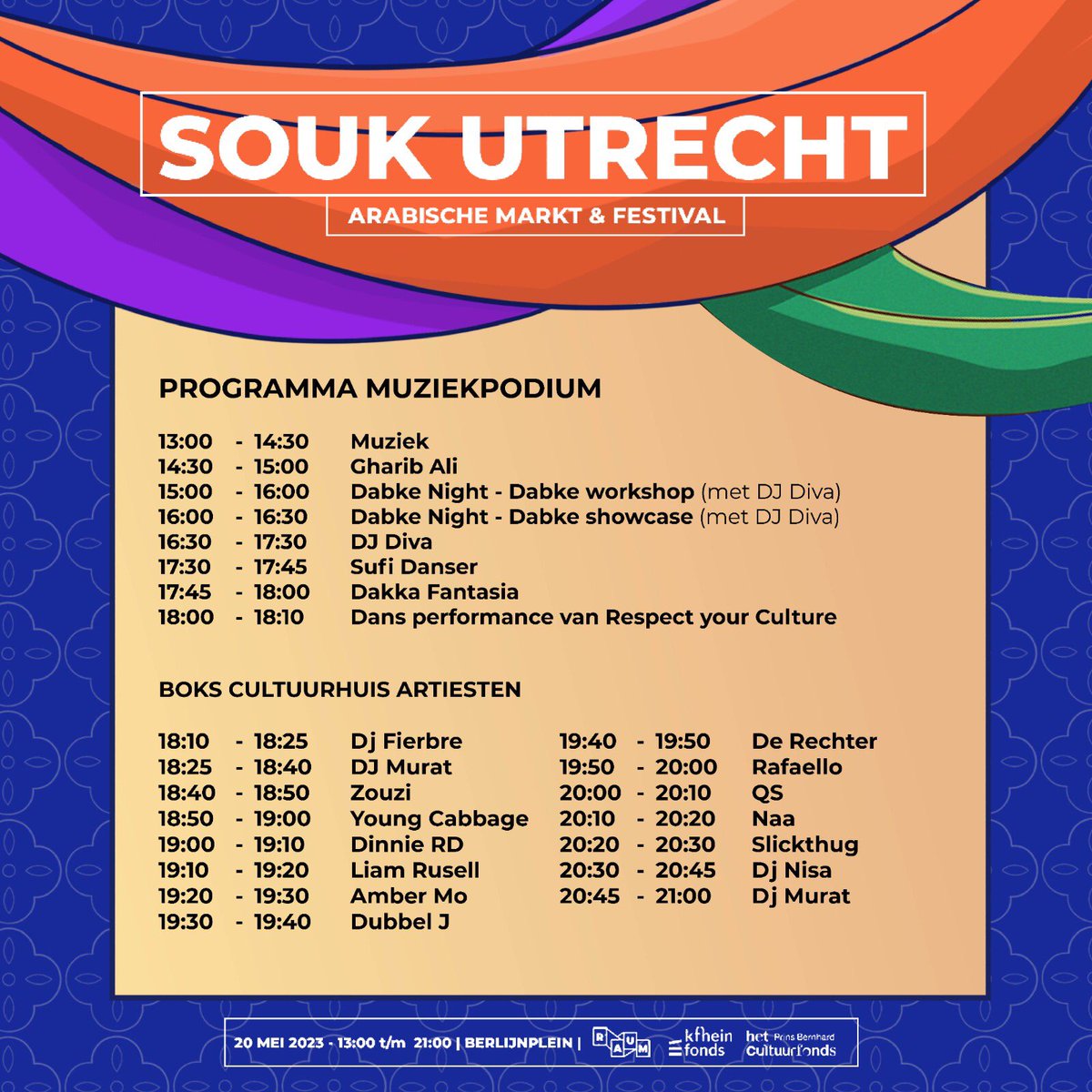 BOKSCultuurhuis's tweet photo. Samenwerken en vieren op het Berlijnplein! Souk 20 mei @RAUMutrecht https://t.co/VrmVUxrCGh