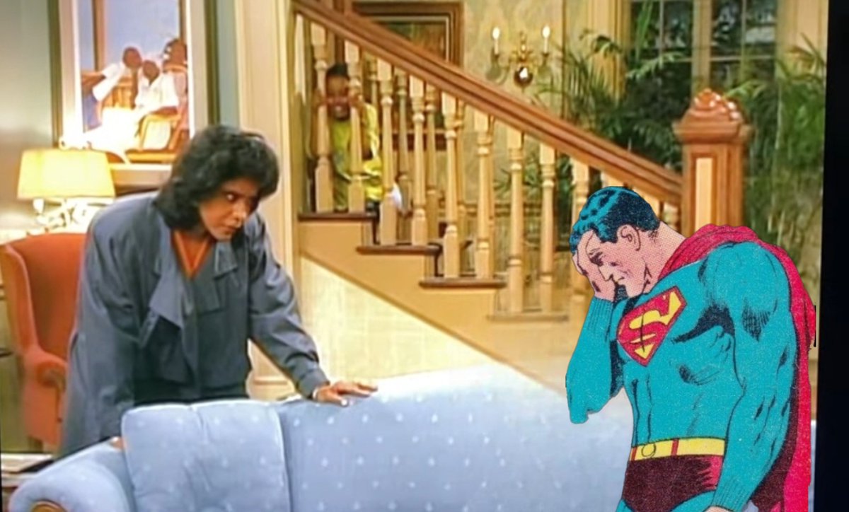 Martha Kent  : .. And then you flew to Gotham to have BIG FUN! Didn't you Clark Jonathan Kent?!

Clark : Mama I....

Martha Kent : SHUT UP! Don't you DARE open your mouth when I'm asking you a question!