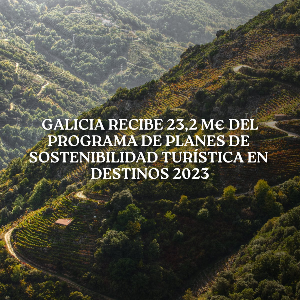 ClusterGalicia's tweet photo. 📣 #Galicia recibe 22,3 M€ do Plan de #Sustentabilidade Turística en Destinos 2023.
✅ A Conferencia Sectorial de Turismo xa aprobou as 175 #intervencións beneficiarias do programa.
➡ Os #proxectos galegos inclúen 8 PSTD e 1 ACD.
ℹ https://t.co/uQRSLXM7tF https://t.co/FkcjXJiMdL