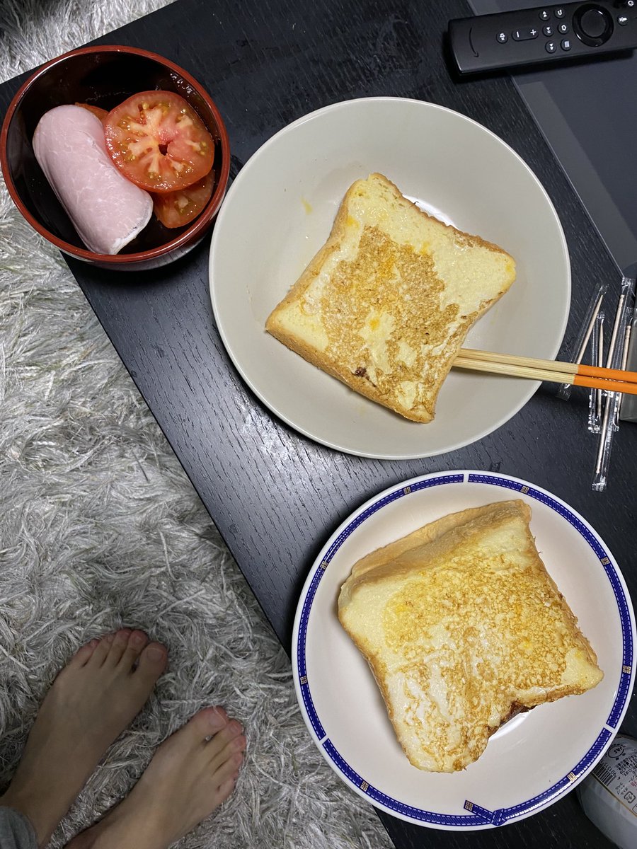 久しぶりにフレンチトーストを作ったら、牛乳と卵を混ぜたやつが余った