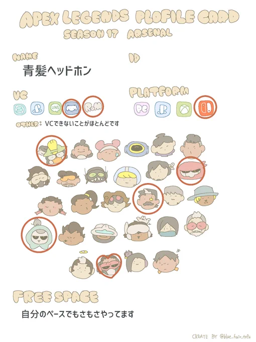 個人的に作ったエペの自己紹介のやつです