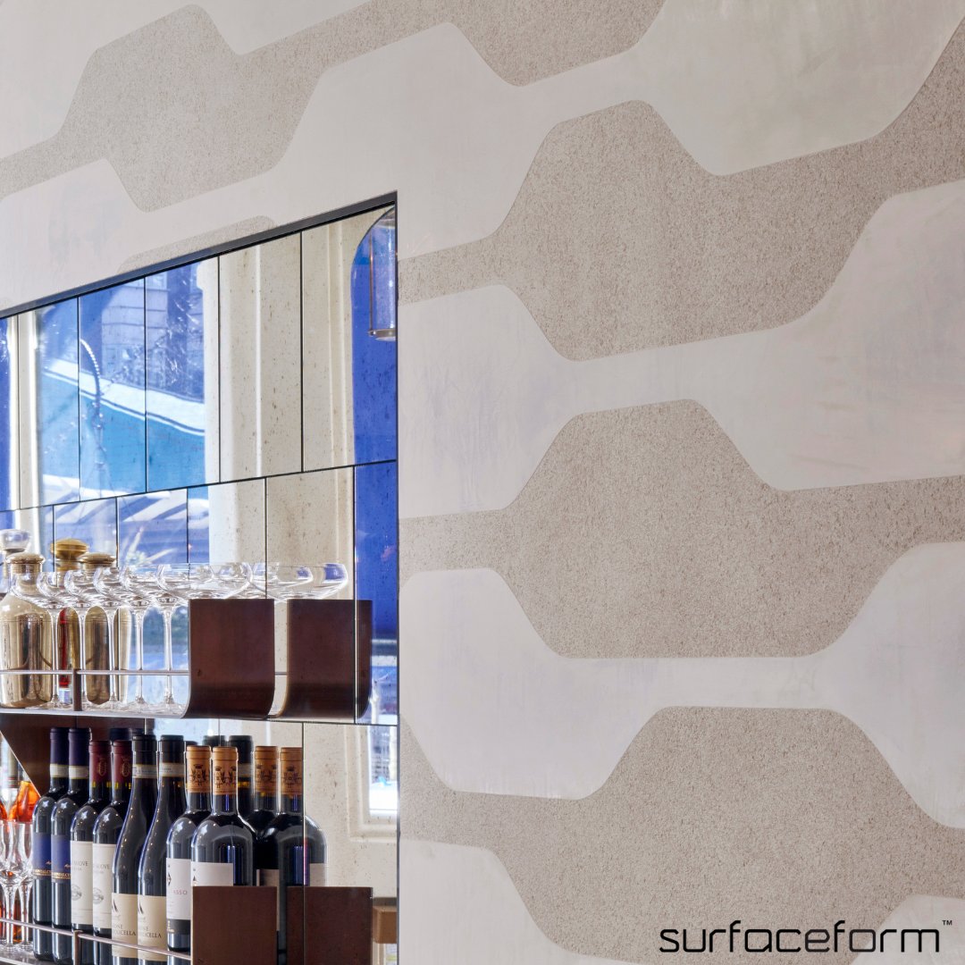 Surfaceform's tweet photo. Pitted &amp; Classic Stencilling - Off White - Chucs Restaurant, London📍

The client chose Off White in two different finishes - Pitted and Classic, and decided to stencil them across the walls, we love how this turned out!

#london #restaurant #interiordesign #Pitted #Classic https://t.co/USA8UY7b6j