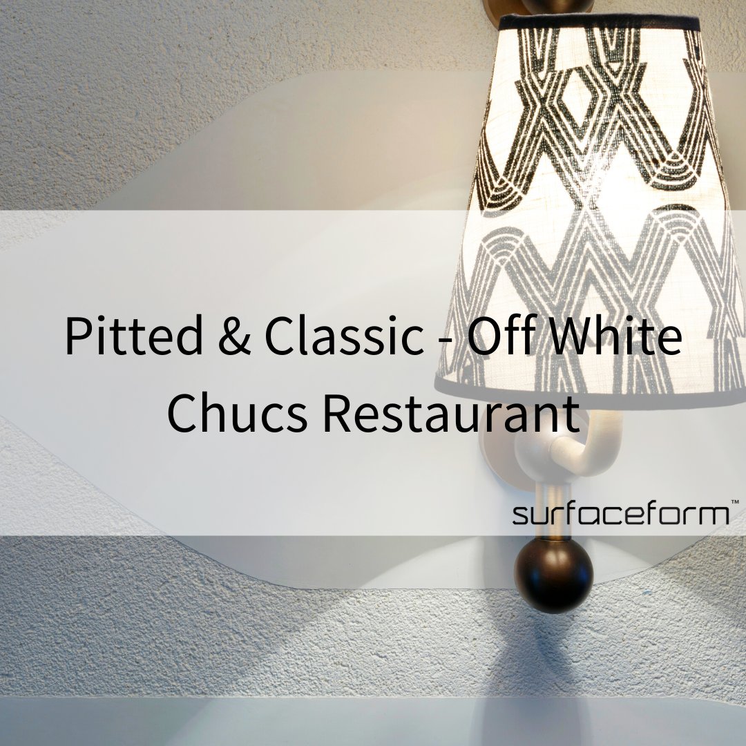 Surfaceform's tweet photo. Pitted &amp; Classic Stencilling - Off White - Chucs Restaurant, London📍

The client chose Off White in two different finishes - Pitted and Classic, and decided to stencil them across the walls, we love how this turned out!

#london #restaurant #interiordesign #Pitted #Classic https://t.co/USA8UY7b6j