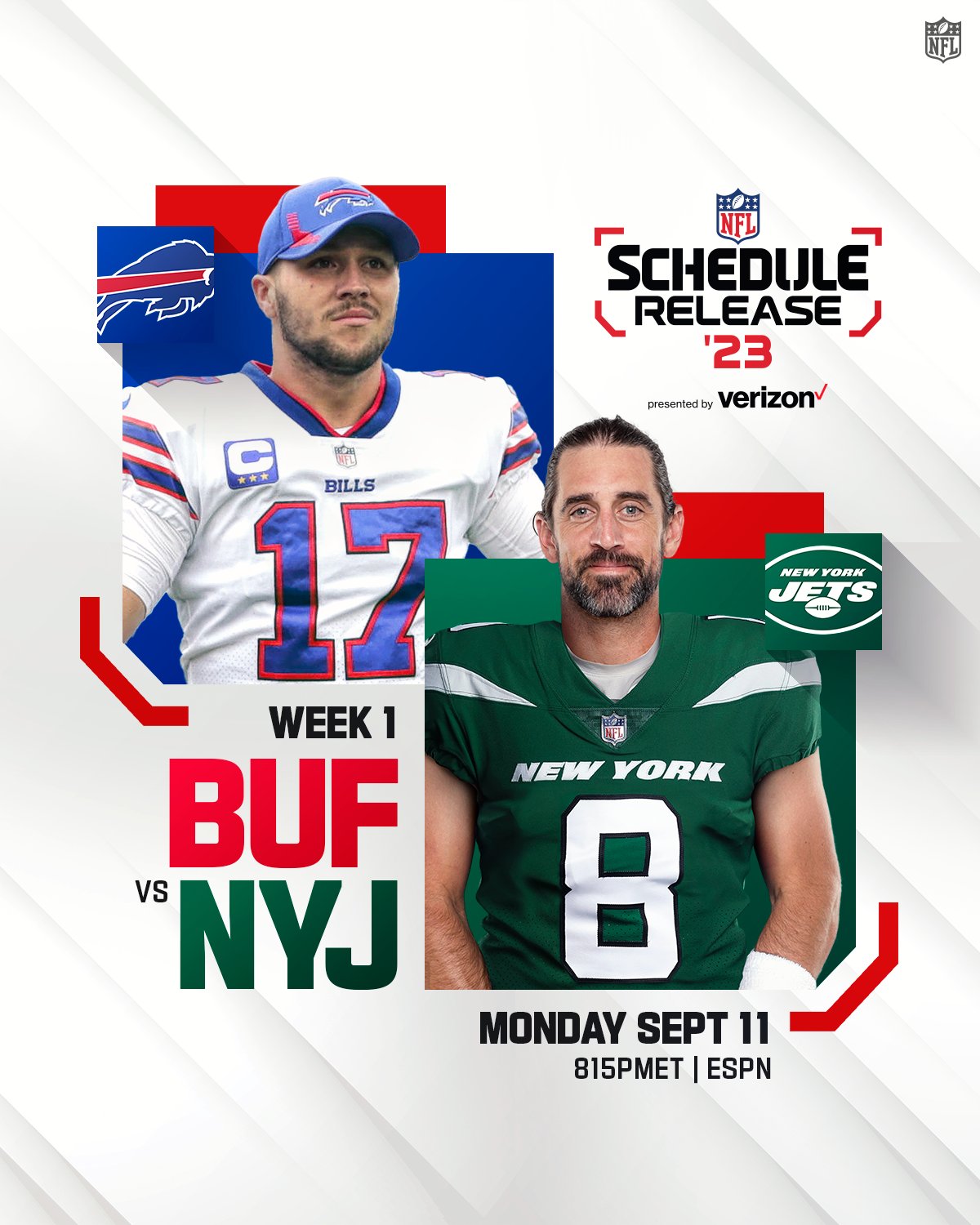 Dov Kleiman on X: NFL Schedule Update: The #Jets open the season