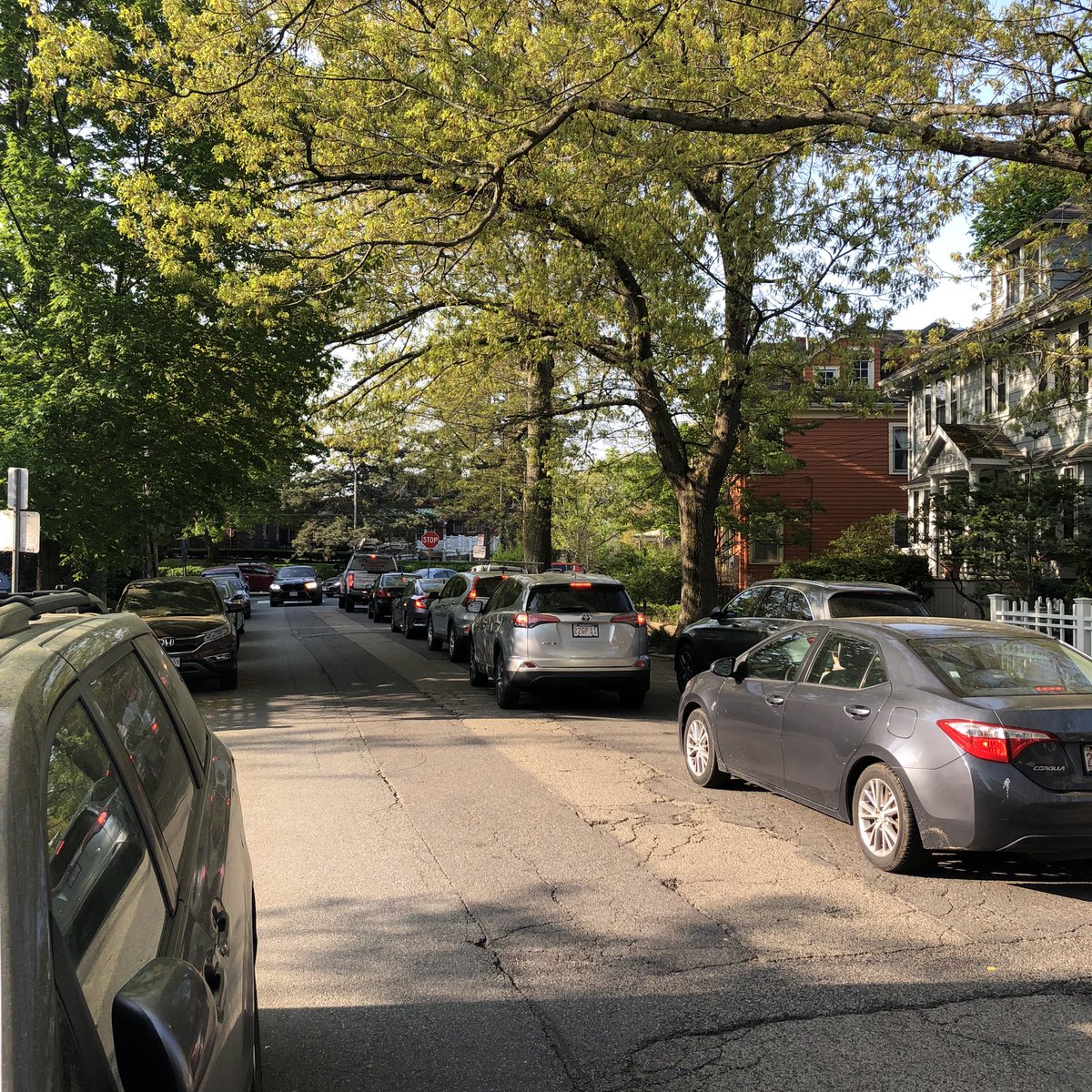 TomStohlman's tweet photo. A #CambMA traffic advisory: Thurs. 5/11: Avoid Brattle and Mount Auburn Street west and Channing Street south. @MBTA #71&amp;73 delays. Huge delays from utility work on Brattle, and lane reduction with short light cycle at Mount Auburn/Gerrys Landing/Fresh Pond Pkwy. @MassDCR @CambMA https://t.co/mx2As87Af0