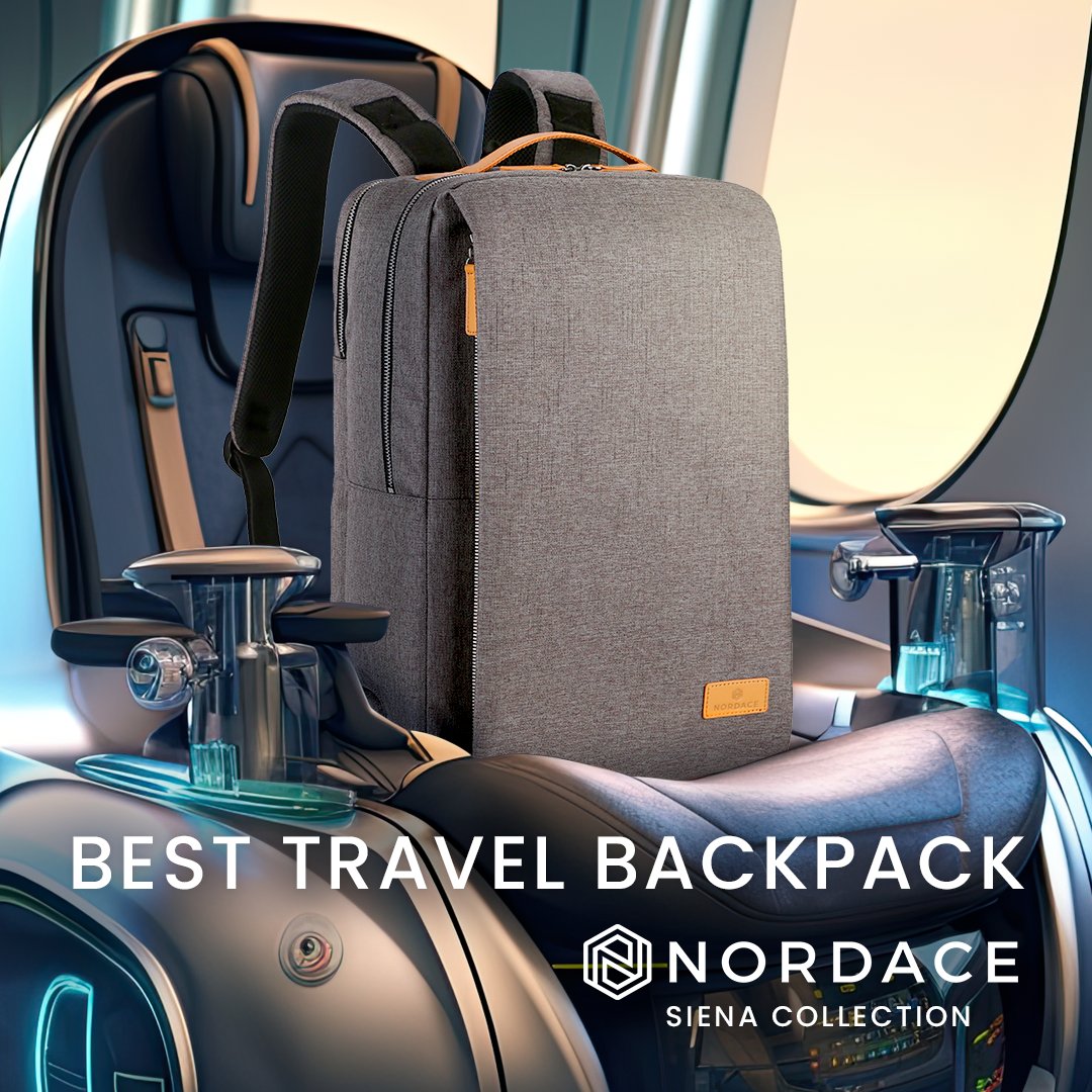 NordaceOfficial's tweet photo. I will never 🙅‍♀️ go back to struggling with a heavy, bulky backpack now that I have this lightweight and spacious one