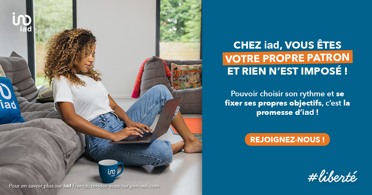 iadFrance's tweet photo. Envie de plus de #liberté dans votre vie professionnelle ?
Devenez conseiller* iad d'où vous voulez !
Si vous avez envie de changer de vie, c'est le moment de sauter le pas !  ➡️ https://t.co/qo2Kp29Rsf https://t.co/8odIK6m8SY