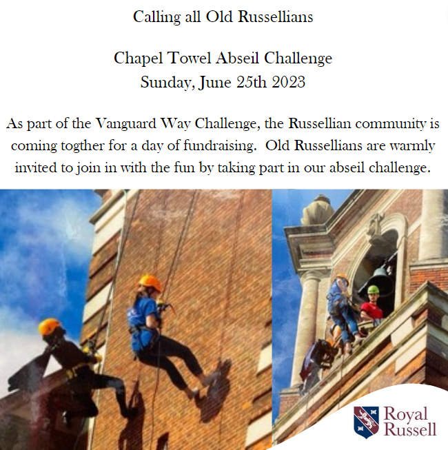Royal_Russell's tweet photo. We would love to see as many of you as possible.  If you would like further details or find out how to take part, simply email Martin Tanner on mtanner@royalrussell.co.uk #WeAreRussellian #charity #VanguardWay https://t.co/O2GQTas7uJ