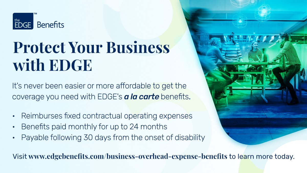 EdgeBenefits's tweet photo. As a small business owner, you know the value of insuring your business against the risk of flood or fire, but do you have a plan if you’re unable to work due to disability? Learn more about your options here: https://t.co/Ol1u7lNX0I https://t.co/3cBuuxZh4z