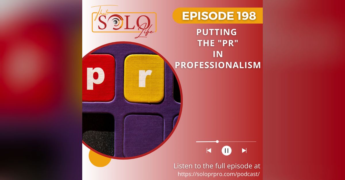 SoloPR's tweet photo. ICYMI: That Solo Life with @KarenSwim & @VoiceMattersLLC | Episode 198: Putting The “PR” in Professionalism - https://t.co/bwGh49n1Hv
Tired of interacting with people who give PR a bad name? Us, too. Listen as we share the ways we can better represent our industry.
#SoloPR https://t.co/uHY2mx9NBT