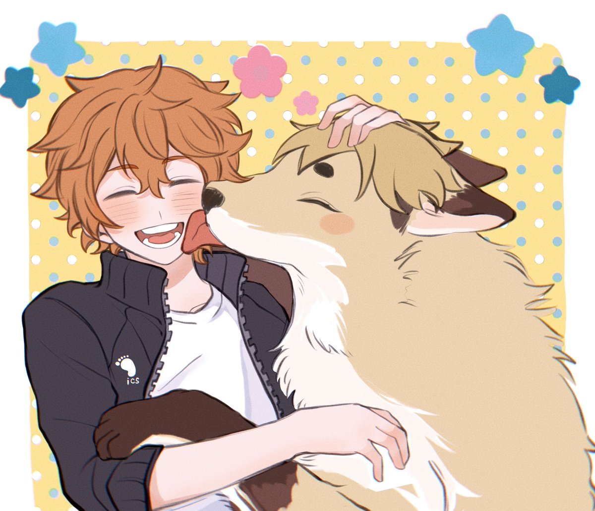 总感觉好儿童画> <是高三小太阳和侑狐贴贴💛🧡也可以当做小太阳养了一只大狐狸🥺是饲养员～
※侑日