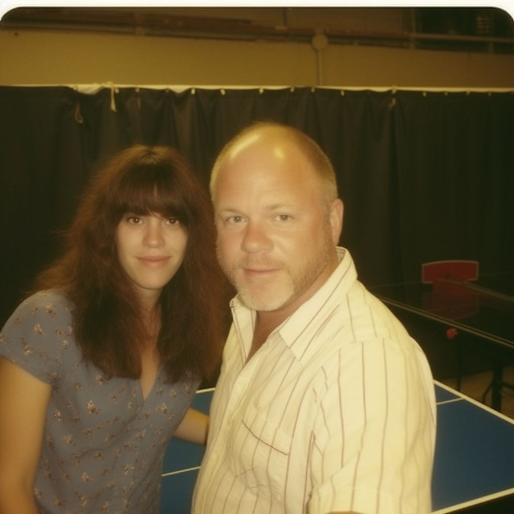 (05/11). Happy birthday, Martha Quinn. Here we get in a few games of ping-pong at the MTV studios in NYC in 1985. 