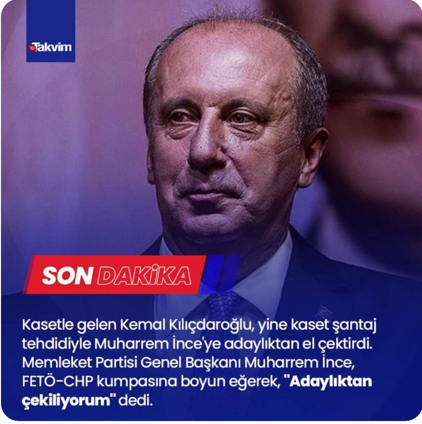 AhmetAlbas053's tweet photo. Diyorlarki  SAYIN ERDOĞAN 21 Yıl hep kazanıyor.Elbette kazanacak,ERDOĞAN #DELİKANLIDIR
Dediği sözün eridir,bükülmeyen bilektir.
#ADAMDIR #ADAM
Daha dün CNN Türk'te Muharrem İnce'nin Adaylığı devam edecek dediler.
Bu Siyaset gevşek kişilerin işi deyildir,korkakların hiç deyildir. https://t.co/4m9Lg9Ufcq