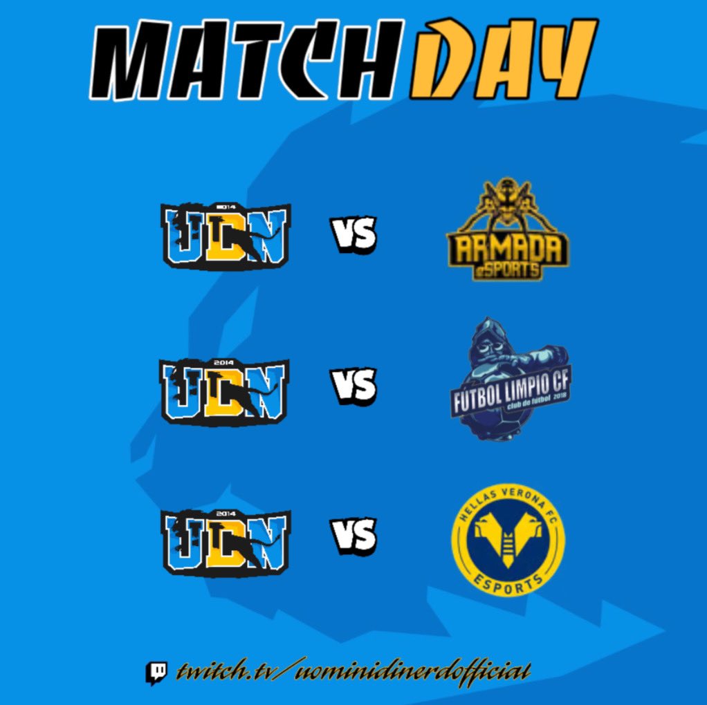 thegrowlesport's tweet photo. 📍MATCHDAY📍

🏆@VPGItaly 
📆 17 giornata lega 🅱️
🏠🆚  @ItalicaArmada 
⏰ ore 22.30

🏆@VPLItaly 
📆  16 giornata lega 🅱️
🏠🆚   @FutbolLimpioCF 
⏰ ore 23.00

🏆@VPGItaly 
📆  14 giornata lega 🅱️
🏠🆚  @HellasVeronaOP 
⏰ ore 23.30

#ForzaUdn💛💙🖤 https://t.co/ewpDvNq9KY