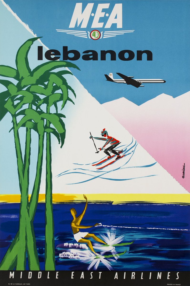 afikra's tweet photo. Middle Eastern Airlines (MEA) / Air Liban was founded in 1945 shortly after WWII. Its first routes flew between Beirut and Nicosia, later followed by flights to Iraq, Egypt and Syria.
#MEA #AirLiban #MiddleEastHistory https://t.co/Yv47inh8TF
