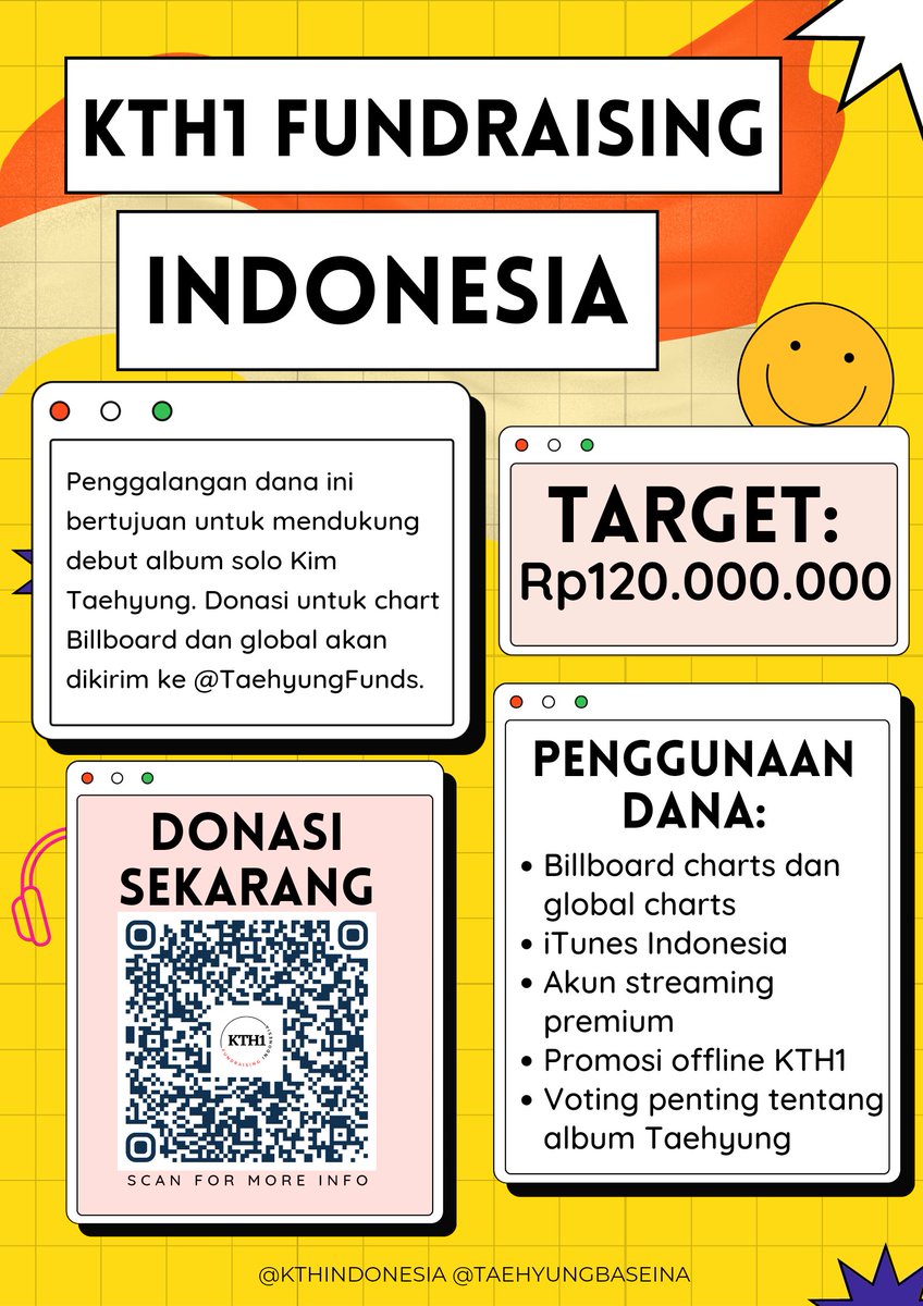 KTH1 FUNDRAISING INDONESIA✨

Penggalangan dana persiapan menuju album solo Taehyung resmi dimulai! Cek poster untuk info selengkapnya. Tolong share ke sebanyak mungkin teman dan yuk bareng-bareng jadikan KTH1 sukses.

RETWEET SHARE SHARE 🥳