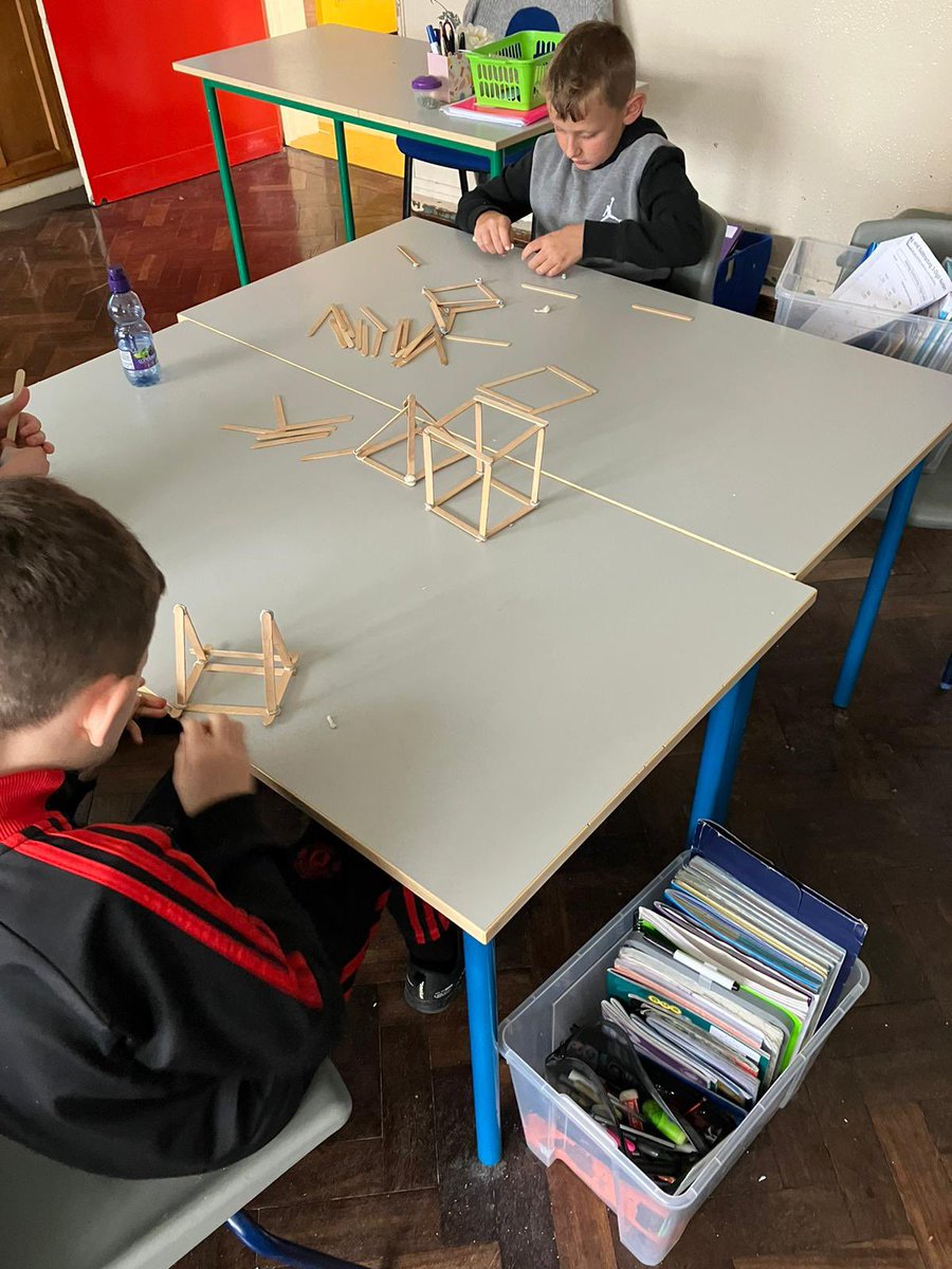 STEMstbrendans's tweet photo. Maths 3D shape @4StBrendans https://t.co/dUloGIRxHI