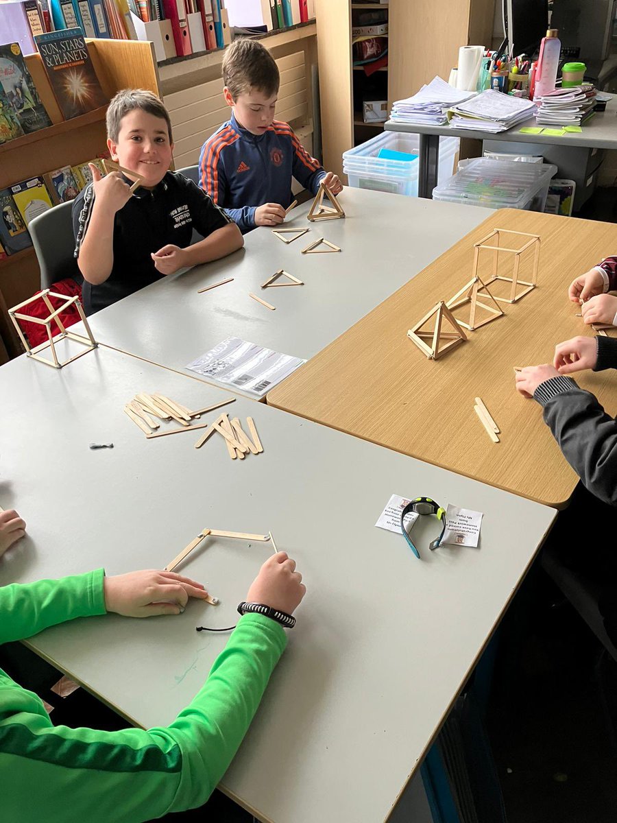 STEMstbrendans's tweet photo. Maths 3D shape @4StBrendans https://t.co/dUloGIRxHI