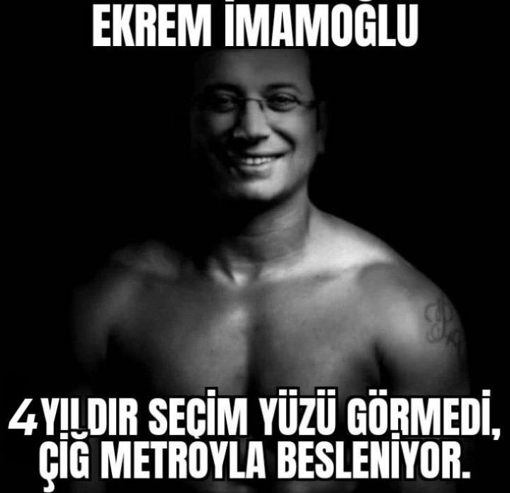 Ekrem İmamoğlu: Yok efendim Ekrem İmamoğlu çiğ metro ile besleniyormuş. Güzel kardeşim biz iyi pişmiş seviyoruz.