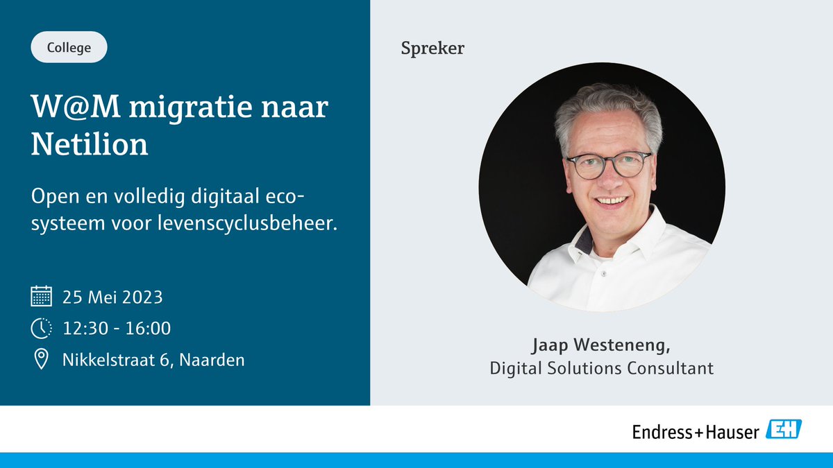 Op 25 mei staat het derde college in een reeks van zes op de agenda. De bijeenkomsten zijn kleinschalig van opzet, geen groot seminar maar kort en krachtig waar u actief aan kunt deelnemen. Meer informatie en uw aanmelding eh.digital/3ZTlfFP