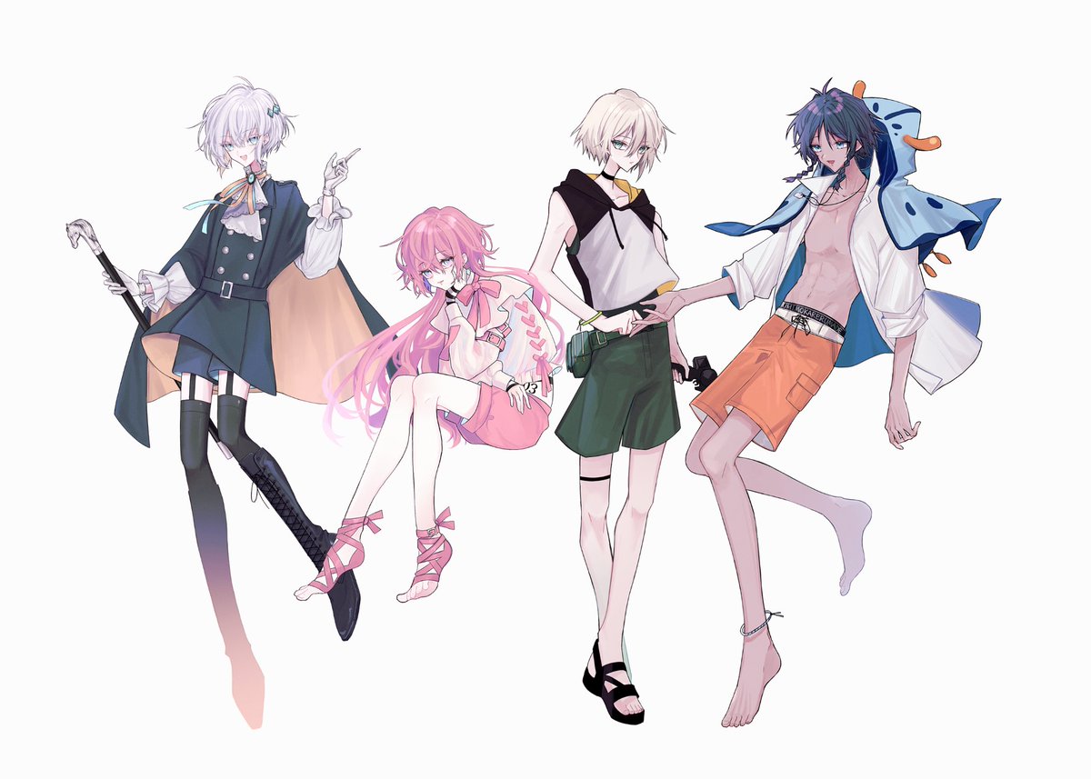 kasugai134's tweet photo. ▋絵柄サンプル(得意なもの)
 ・色素が薄目のキャラクター
・ふわふわロングヘアの女の子
・線の細い少年
・優しげor怪しげな雰囲気のお兄さん https://t.co/d3qcJ2gWi9