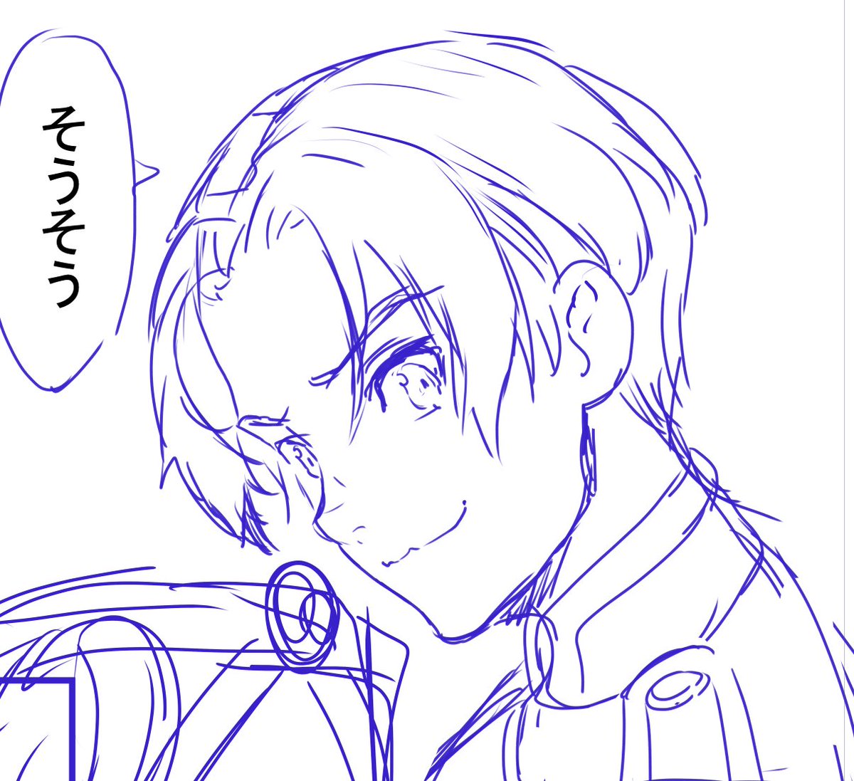 描くたびに顔がかわっちゃう…😕 