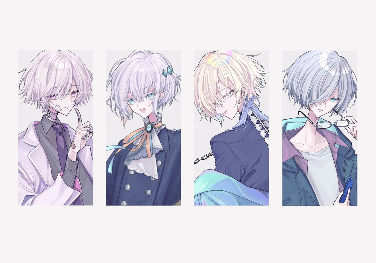 kasugai134's tweet photo. ▋絵柄サンプル(得意なもの)
 ・色素が薄目のキャラクター
・ふわふわロングヘアの女の子
・線の細い少年
・優しげor怪しげな雰囲気のお兄さん https://t.co/d3qcJ2gWi9