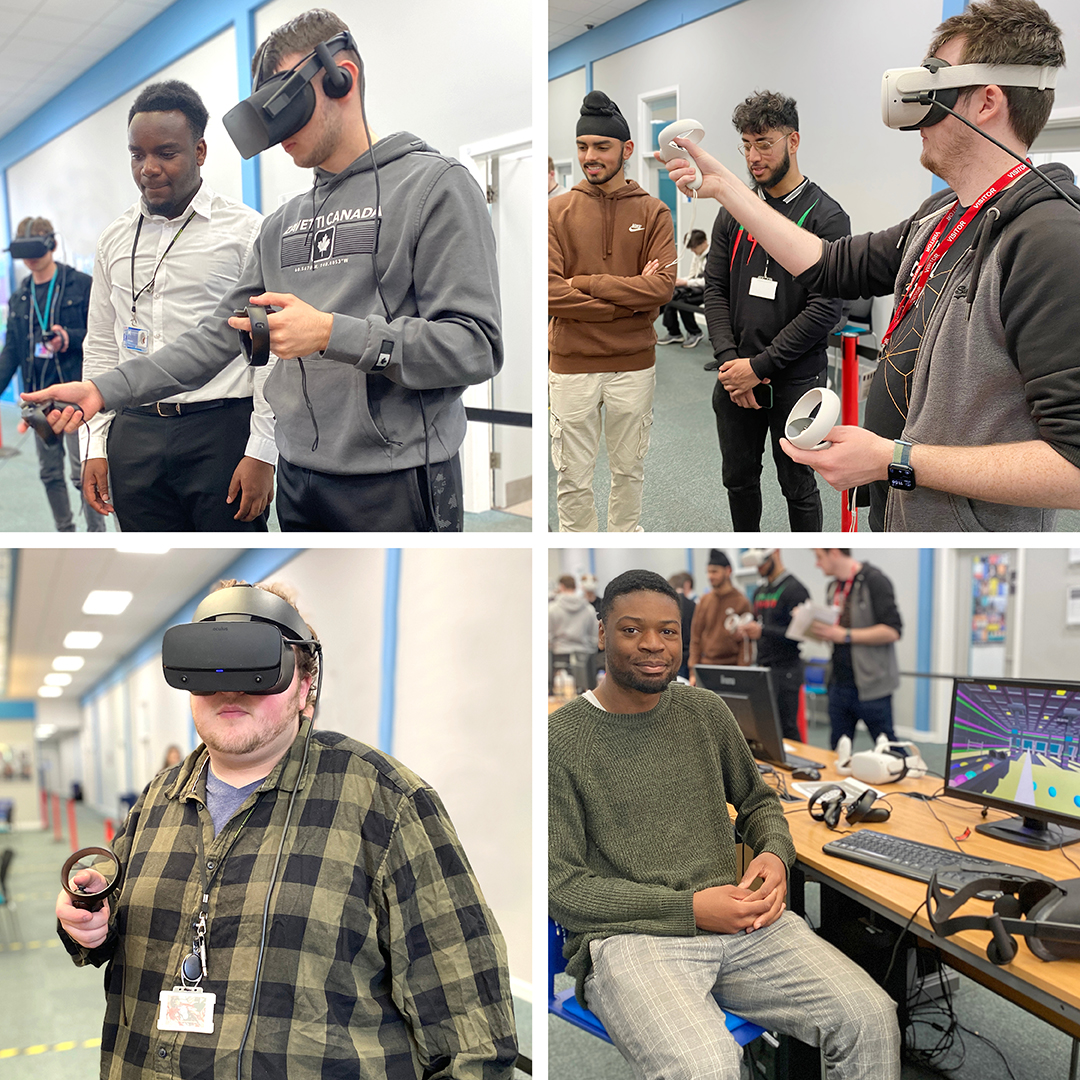 halesowencoll's tweet image. Our Digital Technologies department recently hosted their VR Project Expo 2023. Visitors were invited to try out the virtual reality games our students have created as part of their course.
#digitaltechnologies #vrdeveloper #virtualreality #computerengineering