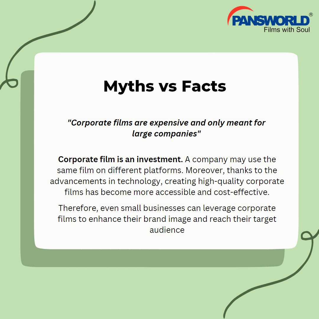 Pansworldfilm's tweet image. Want to market your brand with a creative Video Marketing Campaign for your future investment, Contact Us @ pansworld.com
#pansworld #pansworldfilms #video #videoproduction #films #corporatefilms #corporate #mythvsfacts💡 #mythvsfacts #facts #facts💯 #funfacts #truefact