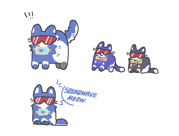 william_ender's tweet photo. #Transformers #starscream #skywarp #thundercracker #Soundwave #ShockWave  some cats https://t.co/QEfg2scgZC