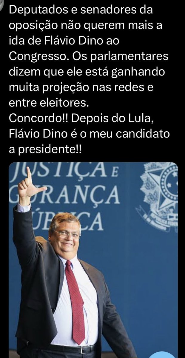 De tanto apanhar de Dino, os extremistas fanáticos se deram por satisfeitos com suas respostas.
Não vão mais convocá-lo.
Que pena, perdemos o espetáculo.