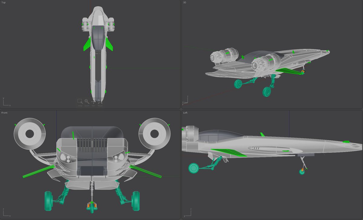 Most times, I don't know what to do, so I try to do everything!
I like surfaces and CAD-like modeling.  #moi3D #conceptart #spaceship