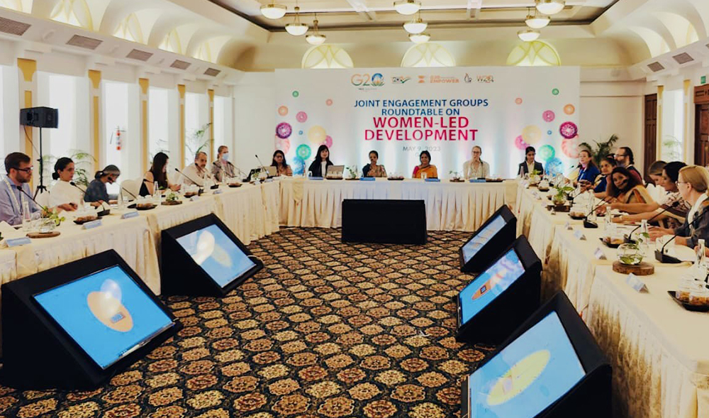 ammachilabs's tweet photo. May 9 - @g20org Development Working Group meeting in Goa, brought together 4 G20 engagement groups @t20org, @g20empower, @w20org a&amp; @C20EG  roundtables to tackle the issues of Women Entrepreneurship, Women in STEM, and Women’s Leadership.
#YouAreTheLight #Civil20India @AmritaEdu https://t.co/mc4NNYna1V