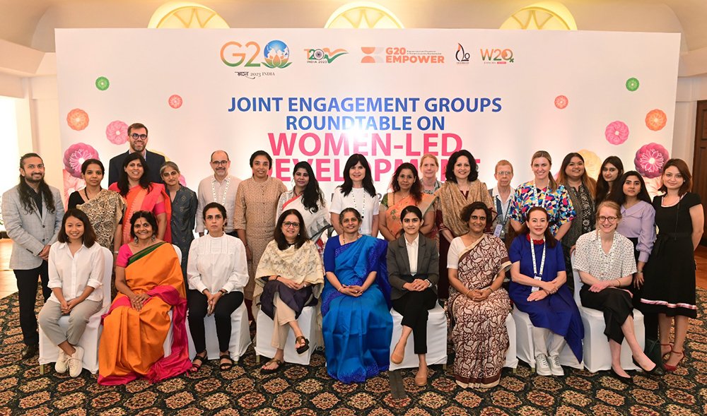May 9 - <a href="/g20org/">G20 United States</a> Development Working Group meeting in Goa, brought together 4 G20 engagement groups <a href="/t20org/">T20 South Africa</a>, <a href="/g20empower/">G20 Empower</a>, @w20org a&amp; <a href="/C20EG/">Civil20India2023</a>  roundtables to tackle the issues of Women Entrepreneurship, Women in STEM, and Women’s Leadership.
#YouAreTheLight #Civil20India <a href="/AmritaEdu/">Amrita Vishwa Vidyapeetham</a>