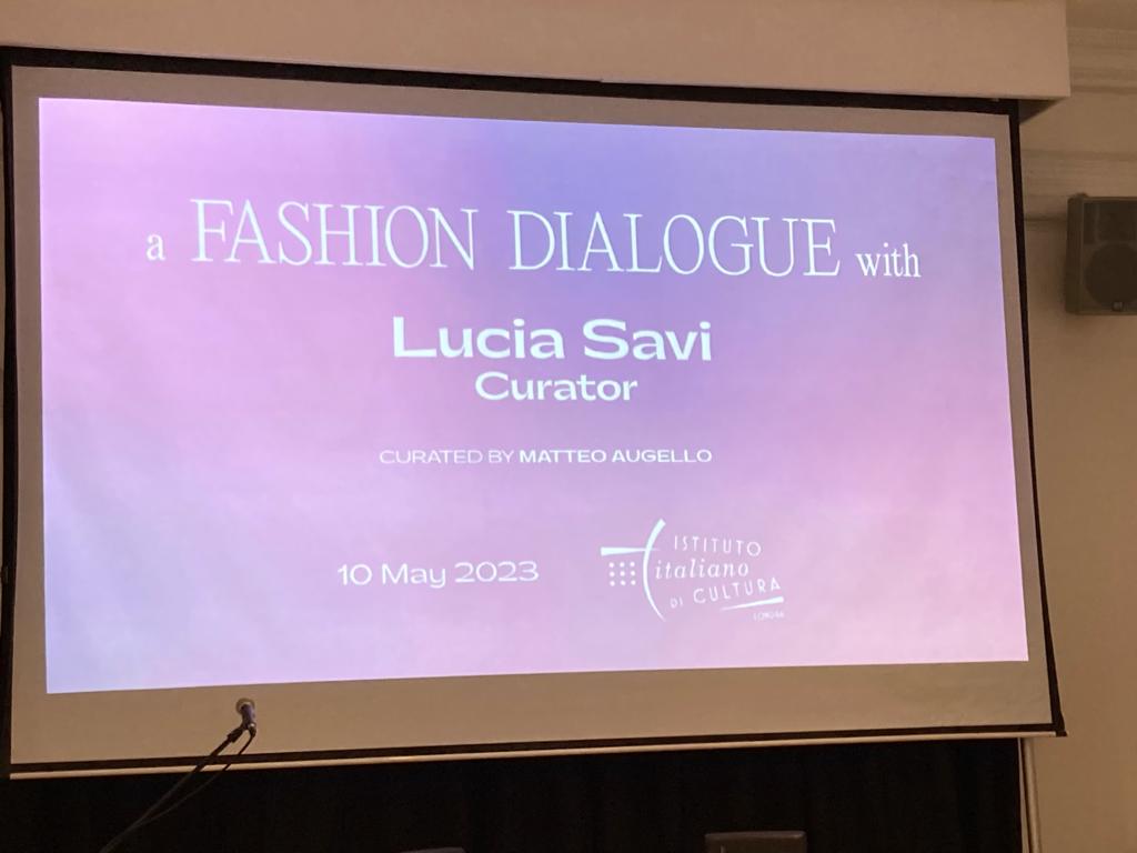 savi_lucia's tweet photo. Such a great night yesterday @iiclondra in conversation with the great #MatteoAugello speaking about #MadeinItaly, #ItalianTextiles #ItalianFashion and my new book 'A New History of Made in Italy' https://t.co/X1OyH3OsNN published by @BloomsburyAcad @BloomsburyFashn https://t.co/unpK0e1n0s