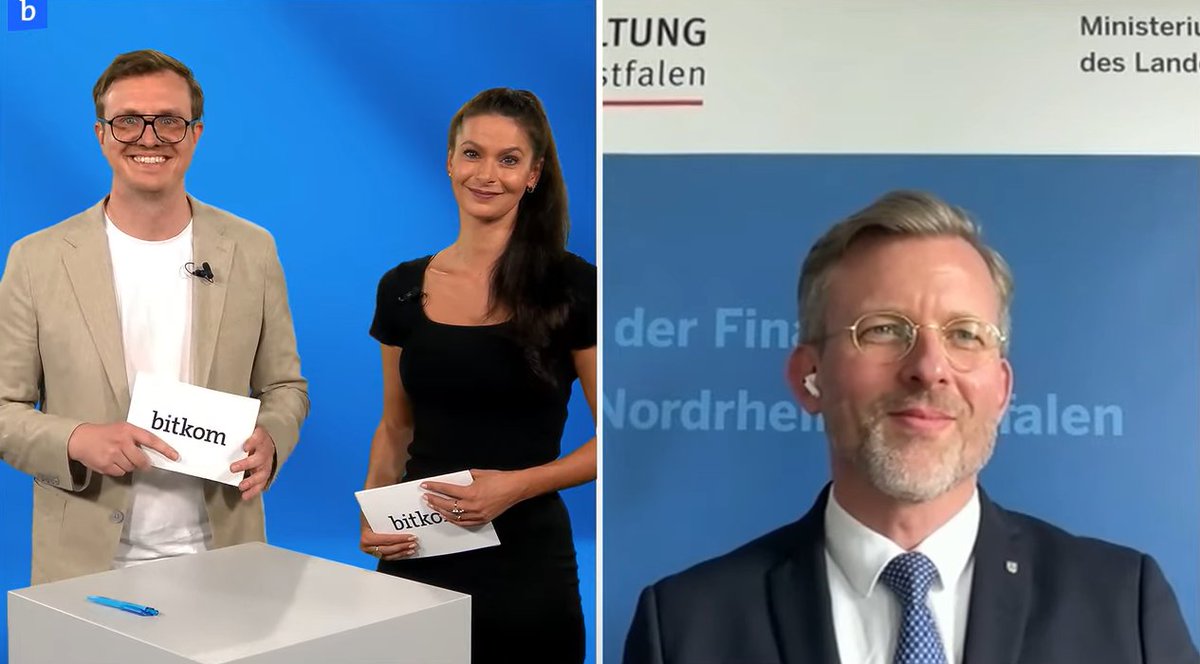 Bitkom_DOffice's tweet photo. Auf der #doc23 geht es nun spannend weiter! @DirkGuennewig (@Finanzmin_NRW) hält jetzt einen Vortrag über die #Transformation der öffentlichen Verwaltung. Sein Use-Case: die #Finanzverwaltung für Nordrhein-Westfalen. https://t.co/RwGysmQ2ud