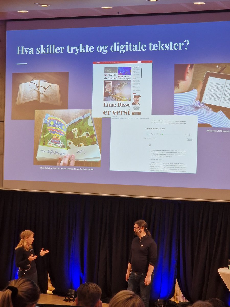 <a href="/marthemoe/">Marthe Moe</a> og <a href="/janlindso/">Jan F. Lindsø janlindso.bsky.social</a> om lesing på skjerm eller papir. Eit paradoks at spørsmålet om kor ein skal lese er blitt viktigare enn korleis eller kvifor lese.