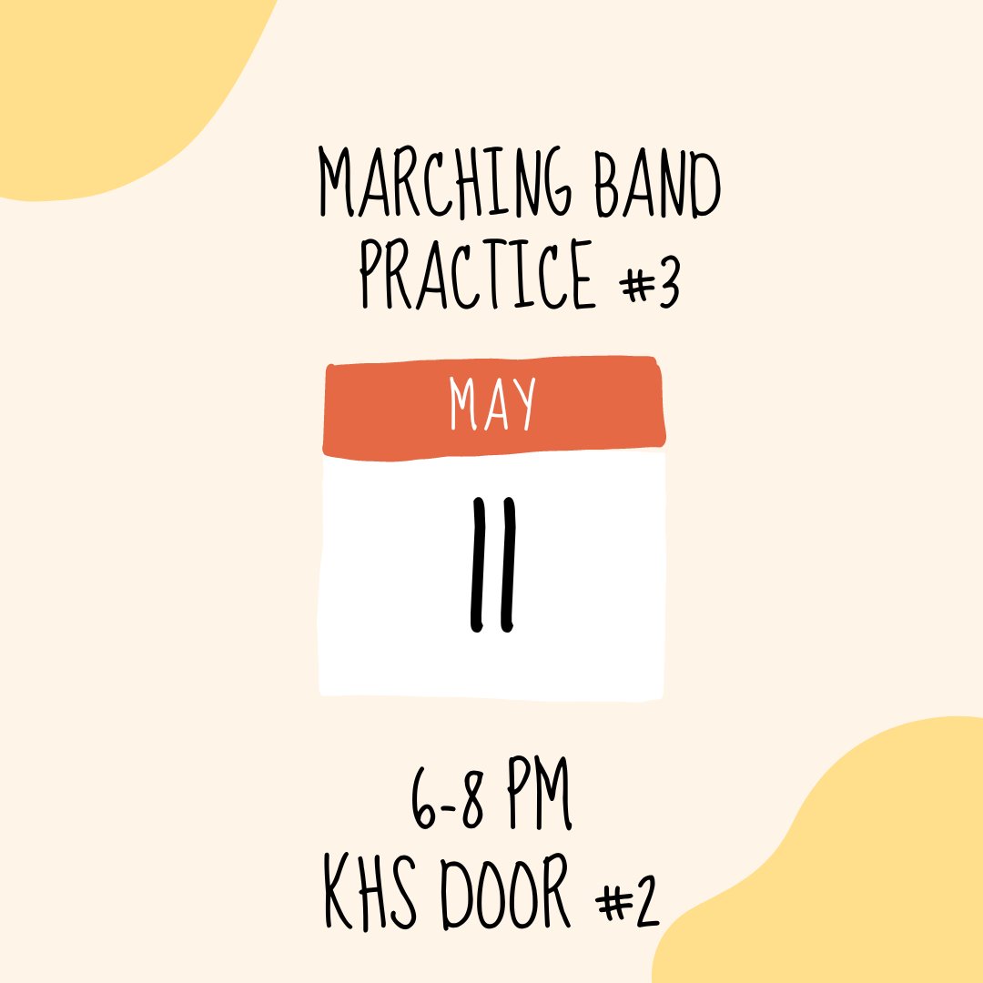 Preparation for the 2023 summer season continues tonight! It's not too late to join - new members welcome. Come give us a try! 

Rehearsal 6-8 pm (KHS Door 2)