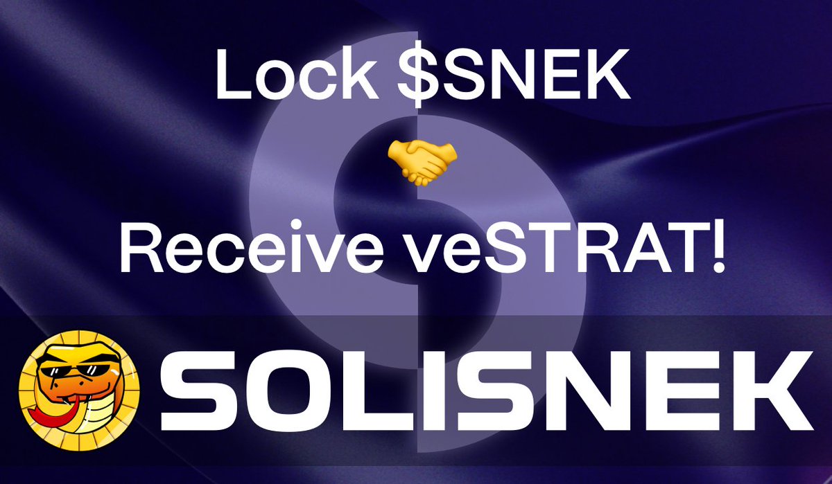Stratum Exchange | Built on Mantle Network (@stratumexchange) on Twitter photo Another epoch, another #solidly community gets rewarded! 🎉
This week, the <a href="/solisnekfi/">SoliSnek Finance</a> community can lock $SNEK to receive a veSTRAT airdrop at our launch.
We will distribute 1.5% of our initial supply 💸
How to be eligible? 👇🧐 Another epoch, another #solidly community gets rewarded! 🎉
This week, the <a href="/solisnekfi/">SoliSnek Finance</a> community can lock $SNEK to receive a veSTRAT airdrop at our launch.
We will distribute 1.5% of our initial supply 💸
How to be eligible? 👇🧐