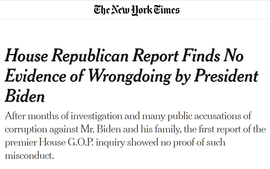 NOT SATIRE: The NYT's conclusion after reviewing evidence that foreign entities paid 10 members of Biden's family millions of dollars to gain access to him was that he did nothing wrong. Democrats are arguing that it is NOT illegal for family members to accept money for 'access'.