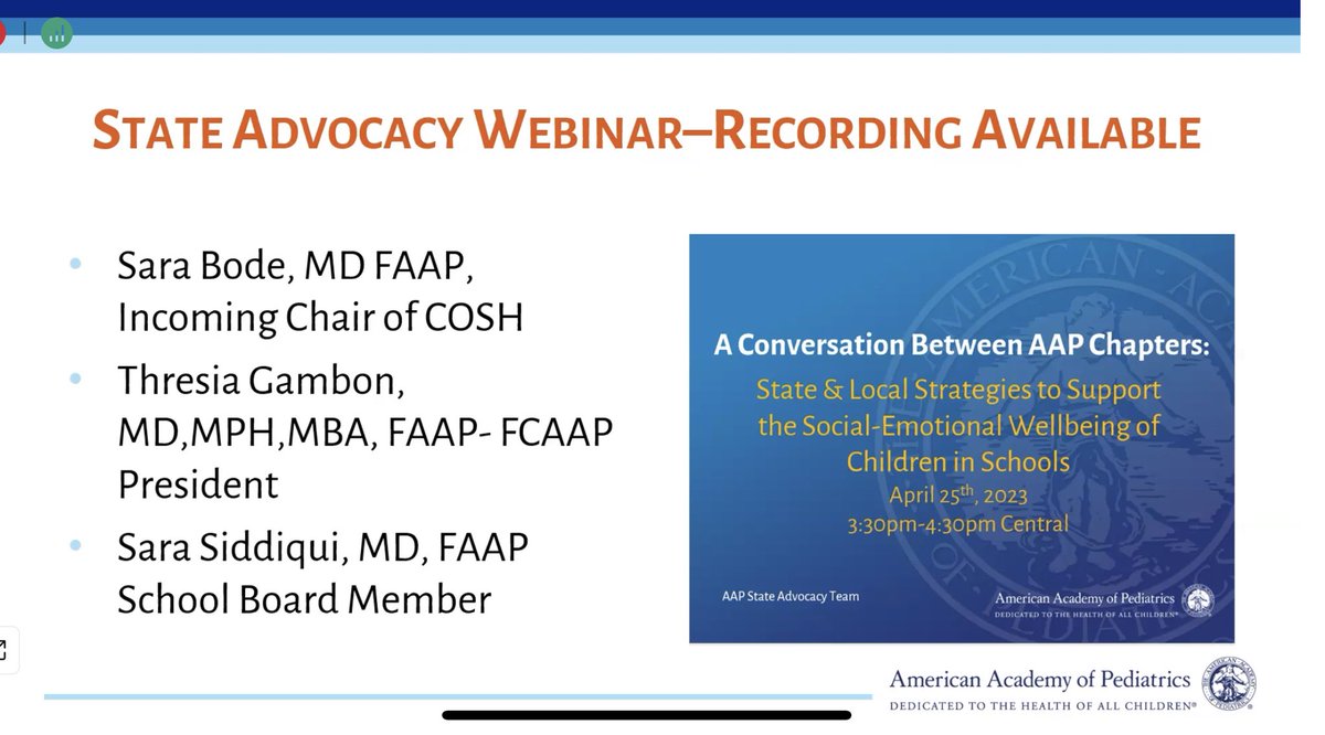 NICUBatman's tweet image. Congrats 🎉🎈to @NYSAAPCH2 Co-Leg. chair Dr. S. Siddiqui @DrSaraSiddiqui1 on her @AmerAcadPeds Advocacy Webinar on the social-emotional wellbeing of kids. RT @NYSAAPCH3 @NY1AAP @eveamk @SteveGoldstei10 @DrRobertCLee