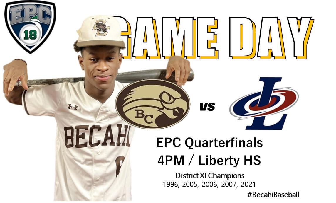BCDiamondHawks's tweet image. The Bethlehem Catholic Hawks battle the Liberty Hurricanes today in the first round of EPCs.