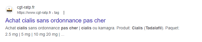 Damien_Bancal's tweet photo. Bonjour @lacgtcommunique ! Via Google, le site @CgtRatp semble avoir été infiltré par un pirate. Donc, en gros, avec le filtre anti-arnaque, le risque sera d'être banni du web pour escroquerie (pirate dirige vers des contrefaçons). #news #zataz @zataz #cybersecurite #cybercrime https://t.co/HKiHE0OatF